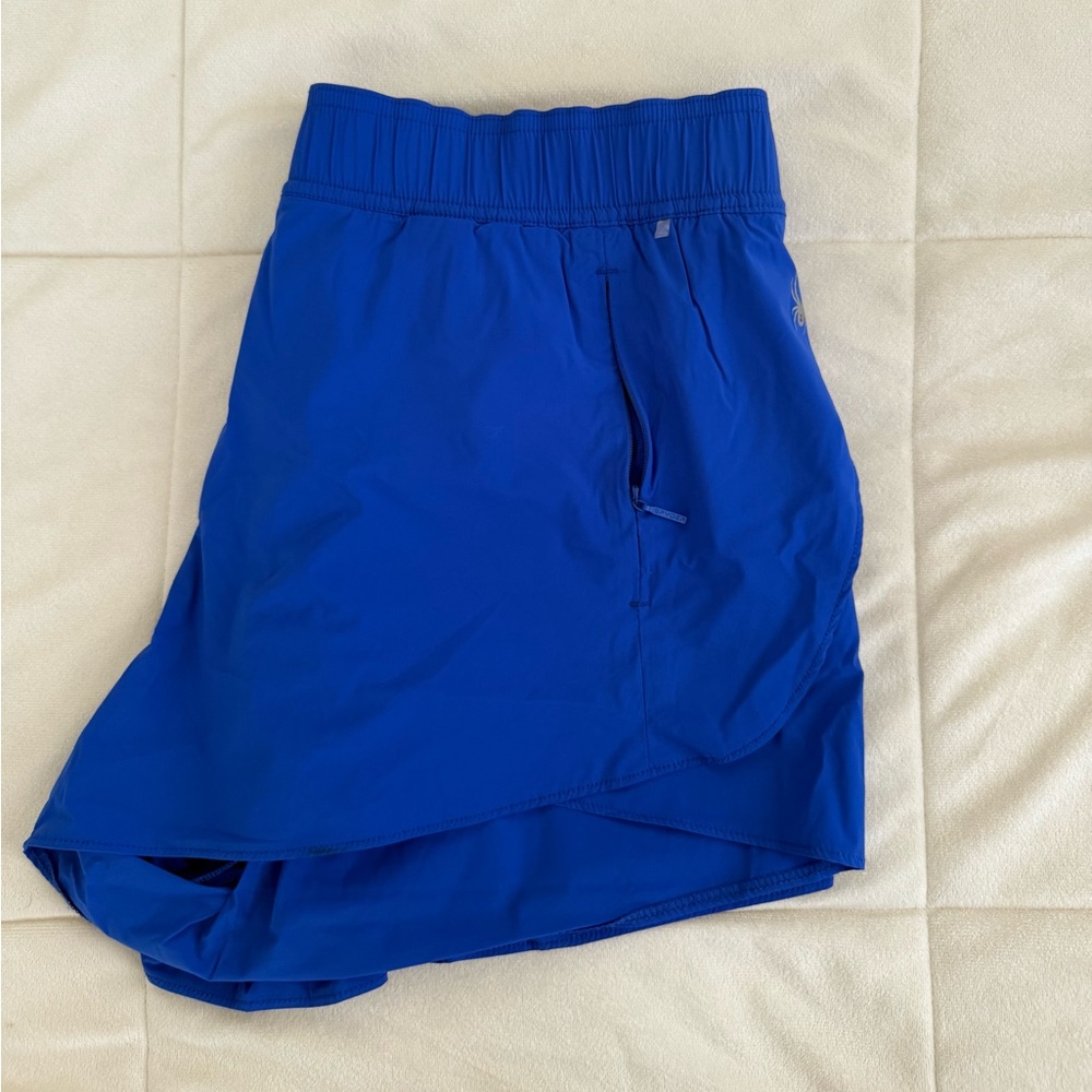 Woman’s Blue Athletic Shorts